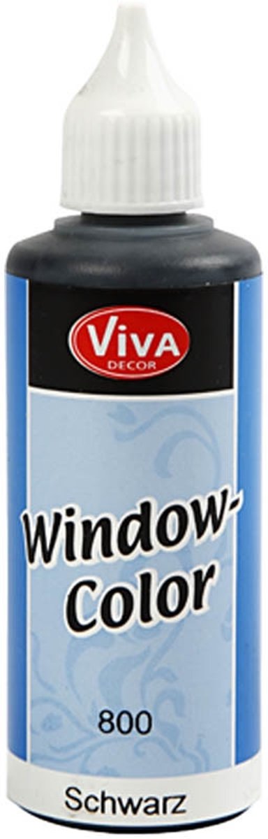 Window Color, zwart, 80ml [HOB-30415]